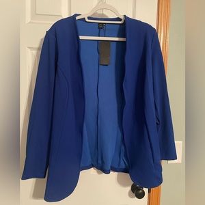 NWT blue blazer 2X